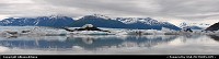 Knik Glacier (left), Colony Glacier and Lake George Glacier (right) creeps through the mountains just 50 miles North of Anchorage.For more Alaska and USA webgalleries: www.album-editions.nl & www.alaska-editions.nl and www.caribbean-editions.nl