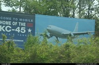Mobile alabama is expected to be the city to product KC-45. 