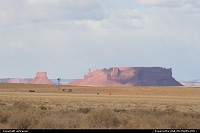 grands espaces dserts dans les environs de Monument Valley