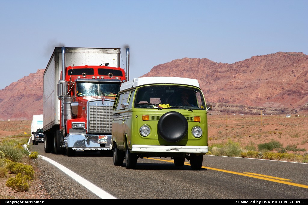 Picture by airtrainer: Not in a City Arizona   Combi, road, truck, kenworth