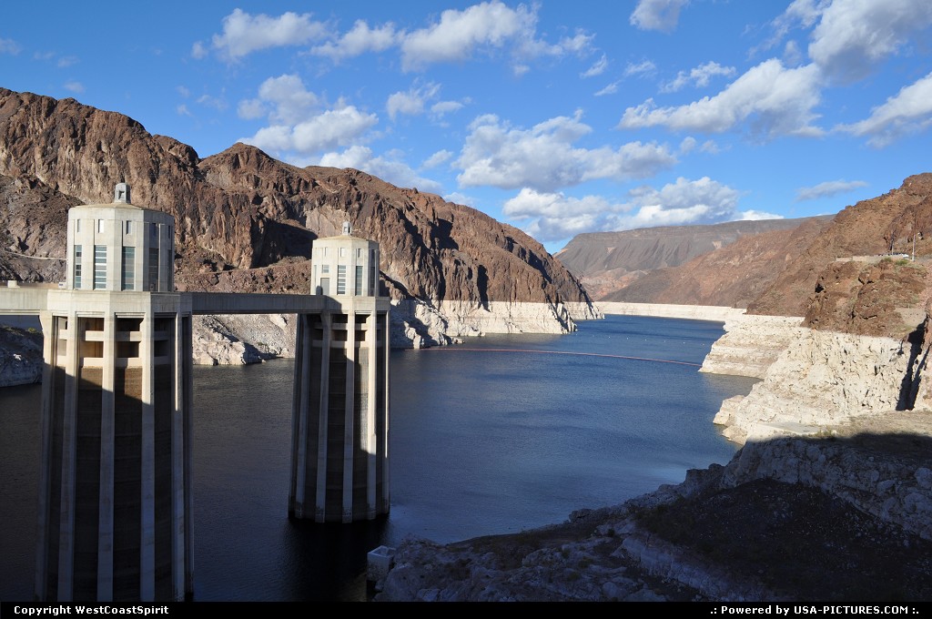 Picture by WestCoastSpirit: Out Of Town Arizona   dam, hoover dam, bypass, intake, turbine, bouldercanyon, cayon, colorado river 