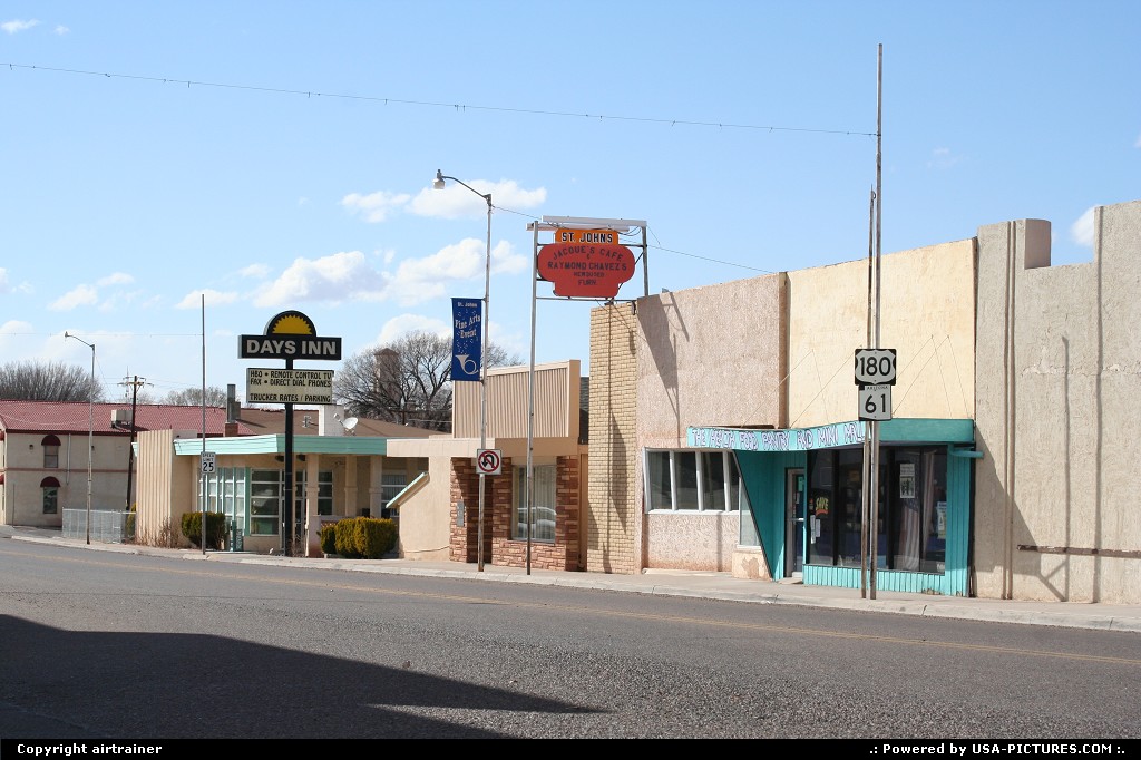 Picture by airtrainer: Saint Johns Arizona   St Johns, street, motel