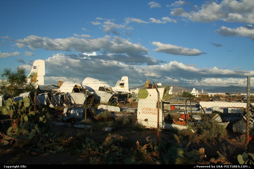 Picture by elki: Tucson Arizona   cimetiere, avion, avions