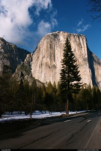 Yosemite en hiver. Superbe