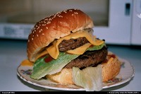 Photo by elki | Carmel  burger, cheeseburger, food