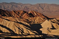 Death Valley national park: Zabriskie point at dawn