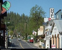 Main Street, Groveland, CA on the Highway 120 route to Yosemite National Park