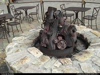 Mammoth Lakes : cheminee amusante au village de mammoth lake