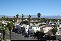 Downtown Palm Springs on a sunny, hot morning of October. Temperatures forecasted to be on the low 100F' today.