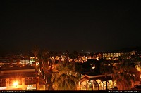 Palm Springs : Le centre de Palm Springs de nuit. Chaude et belle journe !