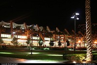 San Diego Convention Center by night, situated downtown just across the Gaslamp quarter.
