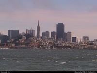 San Francisco : Centre ville depuis la baie