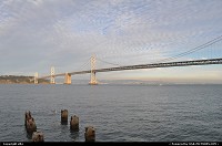 Oakland bridge from embarcadero. Not the golden gate but it have some appeal anyway.