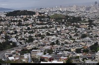 , San Francisco, CA, Vue de la ville depuis twin peaks