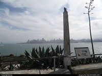 San Francisco skyline viewed from Alcatraz. The distance to liberty was short and long at the same time...