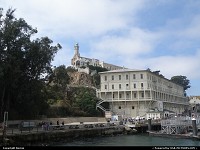Going to disembark on Alcatraz rock