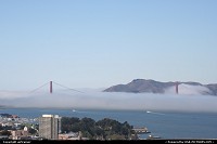 San Francisco : the Golden Gate Bridge.