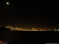 San Francisco : Bay Bridge and dowtown San Francisco from Treasure Island