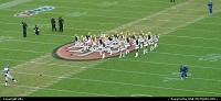 cheerleaders performing the show before the game