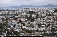 , San Francisco, CA, Vue de la ville depuis twin peaks