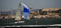 , San Francisco, CA, Sailing the Bay must be a trill ... Here passing the infamous Alcatraz island ...