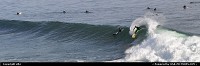 Surfing at santa cruz