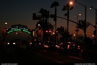 Santa Monica : Le coucher de soleil au Pier, sur la plage de Santa Monica. Le rve Californien !
