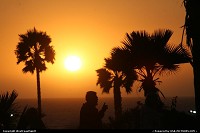 Coucher de soleil au Pier de Santa Monica. Pur produit du rve Californien !