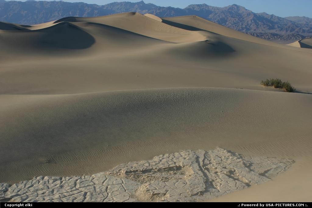 Picture by elki:  California Death Valley Sand Dunes Ddeath Valley Vallée de la mort Sand dunes