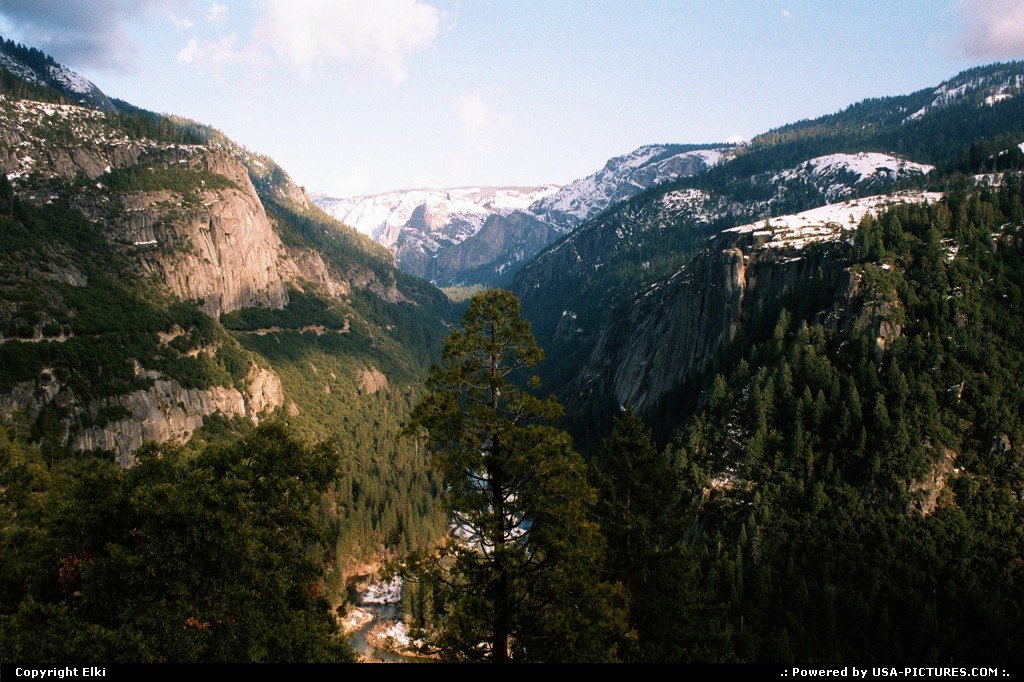 Picture by elki:  California Yosemite  snow, winter