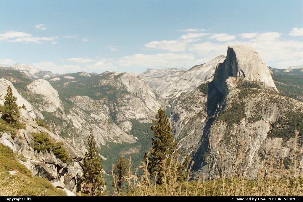 Picture by elki:  California Yosemite Glacier Point hike, hiking