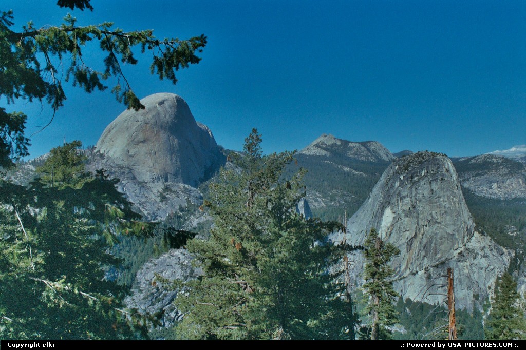 Picture by elki:  California Yosemite Glacier Point hike, hiking