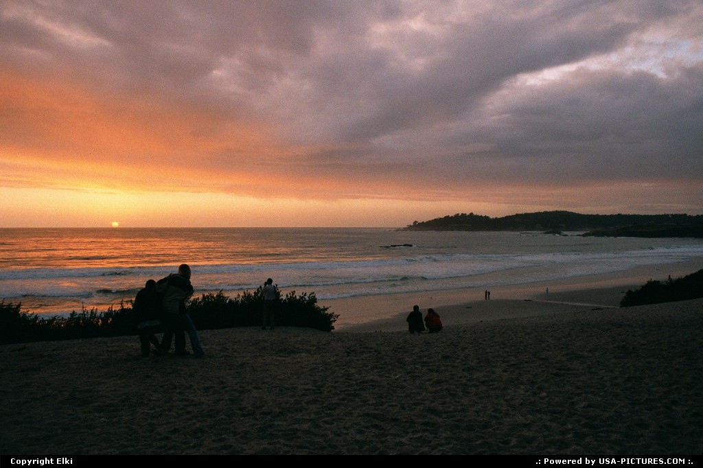 Picture by elki: Carmel California   sunset, beach