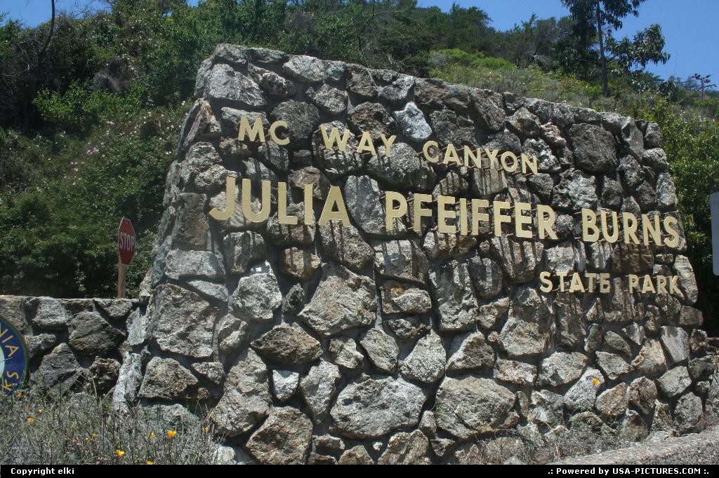 Picture by elki: Hors de la ville California   route 1 california julia pfeiffer burns state park