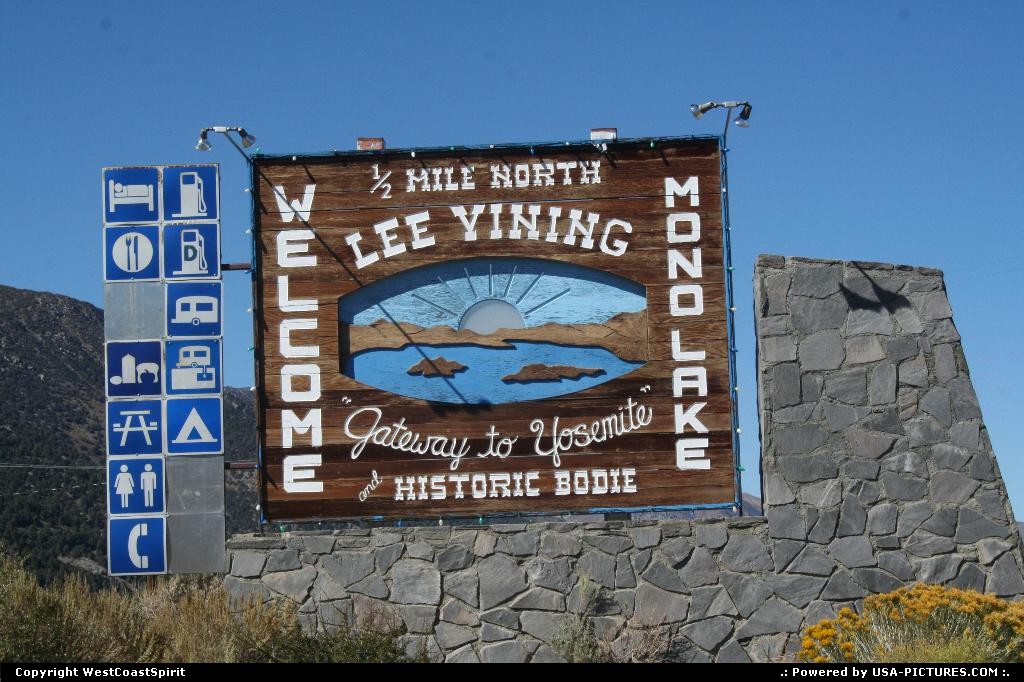 Picture by WestCoastSpirit: Lee Vining Californie   yosemite, mono lake, mammoth lakes