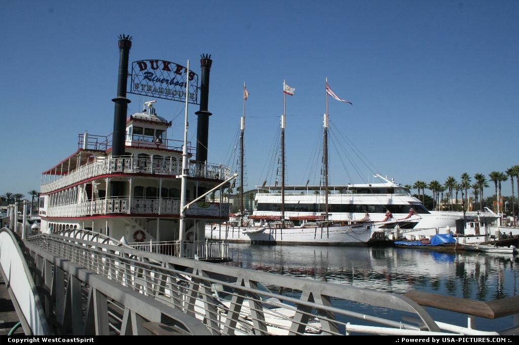 Picture by WestCoastSpirit: Long Beach California   boat, steam, harbor, marina