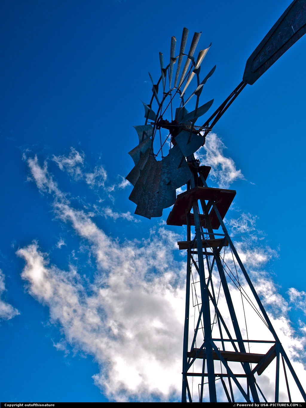 Picture by outofthisnature: Not in a city California   windmill, clouds, sky, Owens Valley, Eastern Sierra, California