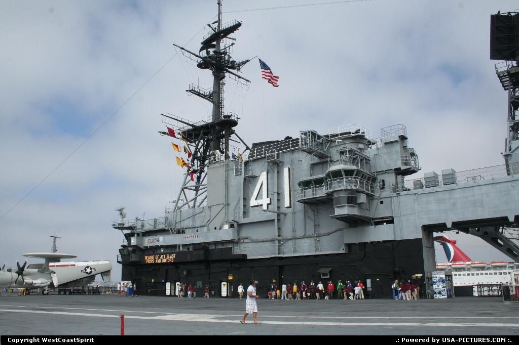 Picture by WestCoastSpirit: San Diego California   ship, boat, aircraft carrier, CV 41