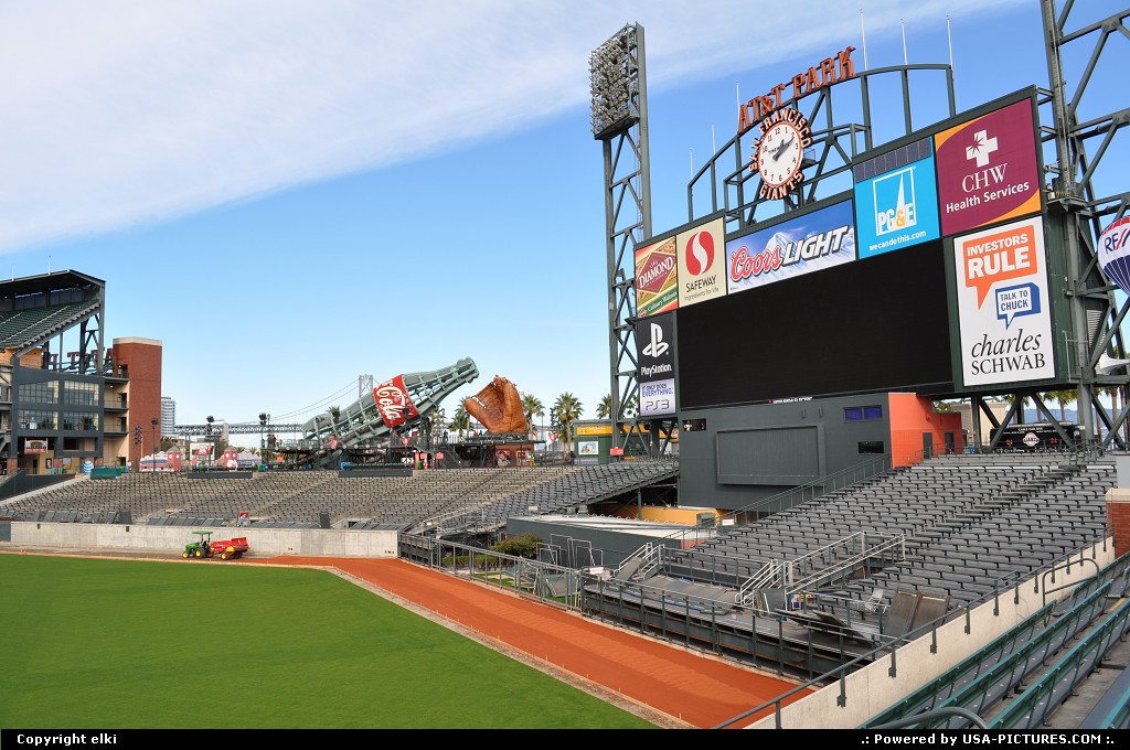 Picture by elki: San Francisco California   at&t park, giants