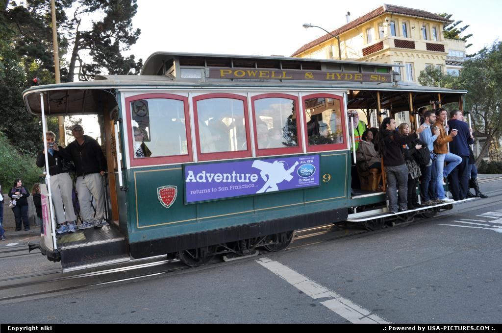 Picture by elki: San Francisco California   cable car