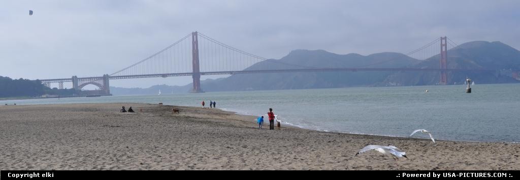 Picture by elki: San Francisco Californie   golden gate bridge