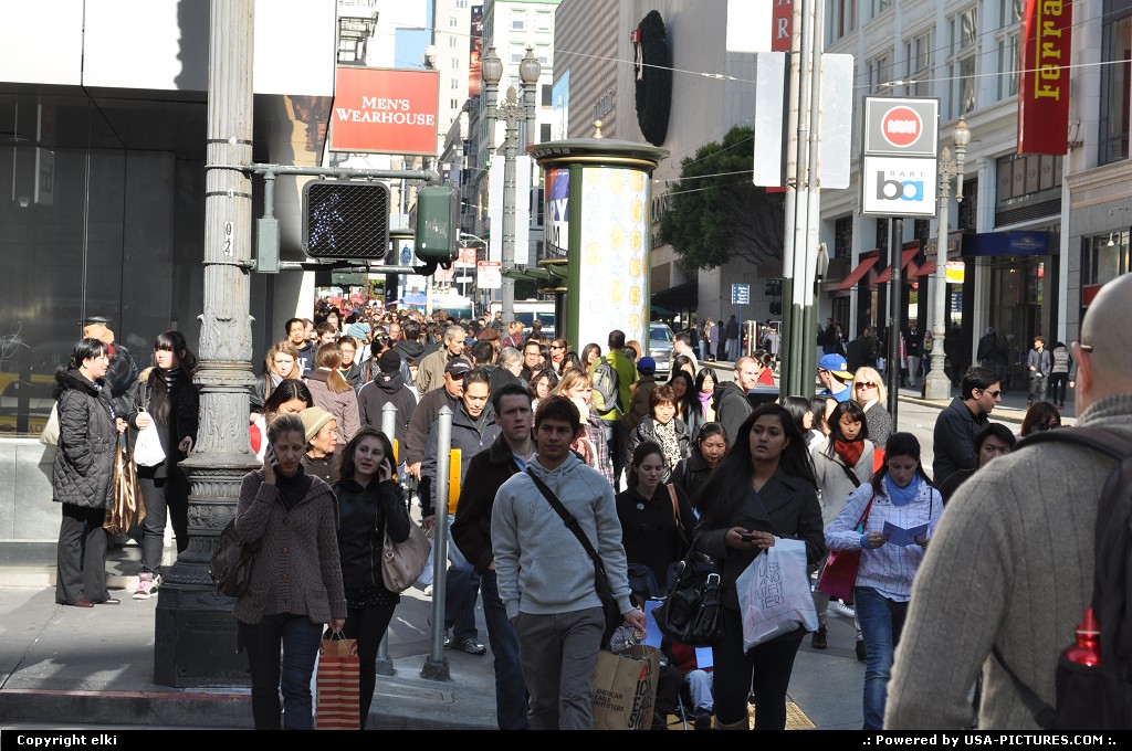 Picture by elki: San Francisco California   market street, san francisco, black friday
