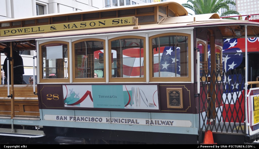 Picture by elki: San Francisco Californie   cable car san francisco