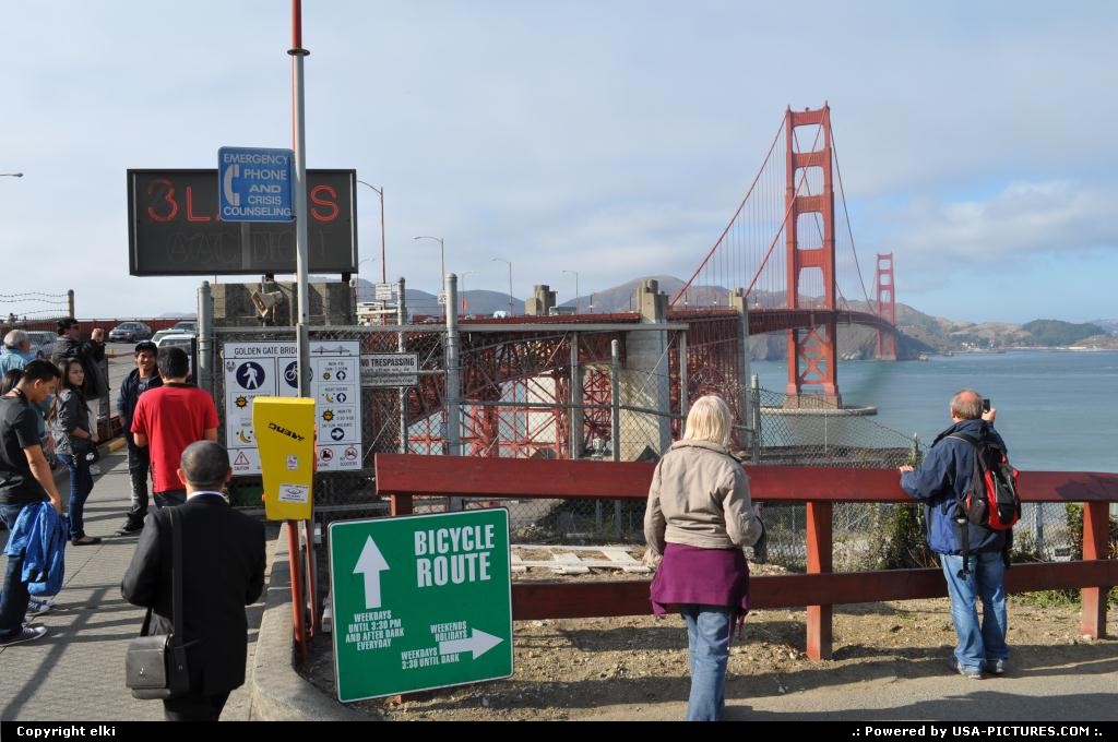 Picture by elki: San Francisco California   golden gate bridge