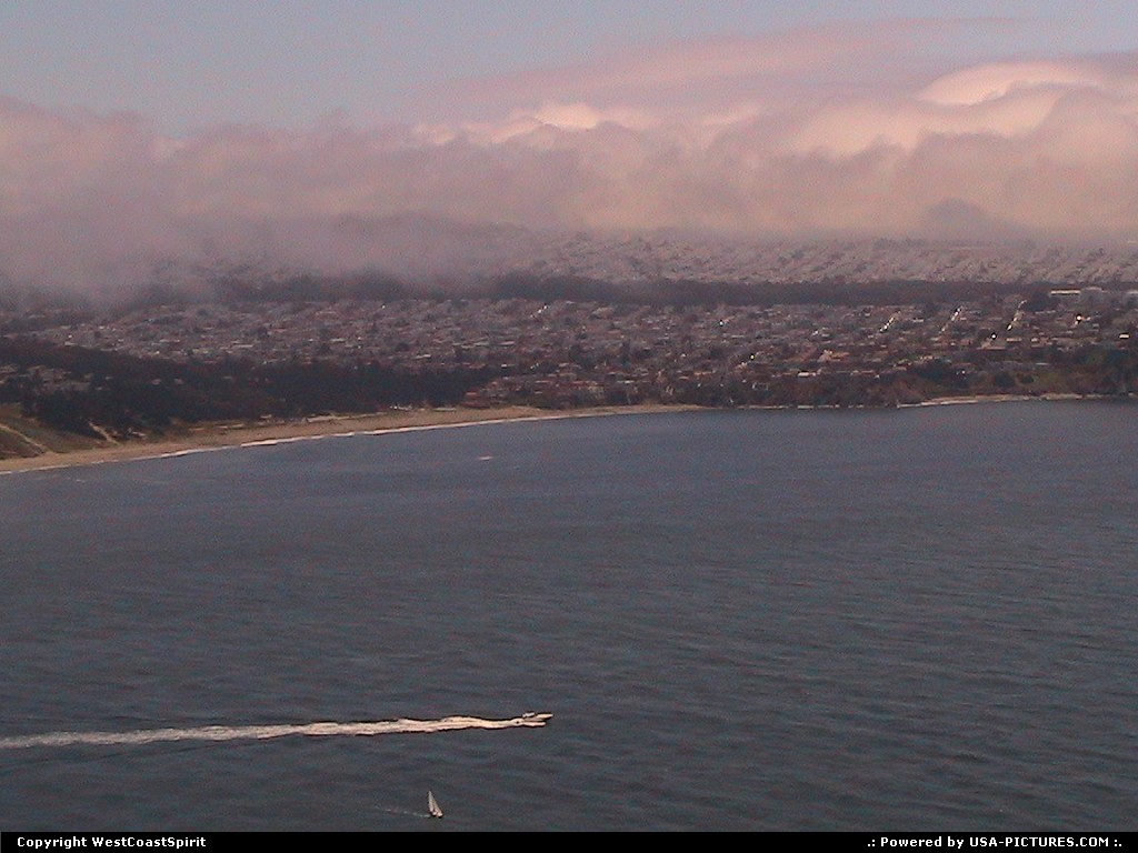 Picture by WestCoastSpirit: San Francisco California   park, fog, cloud, beach, wooden house