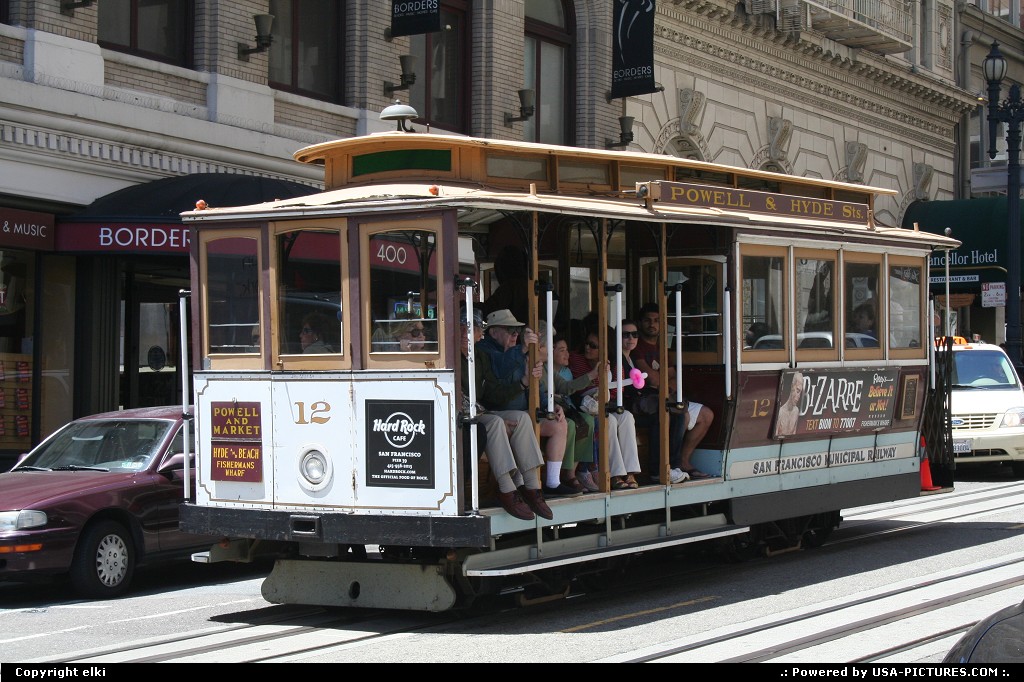 Picture by elki: San Francisco Californie   cable car san francisco