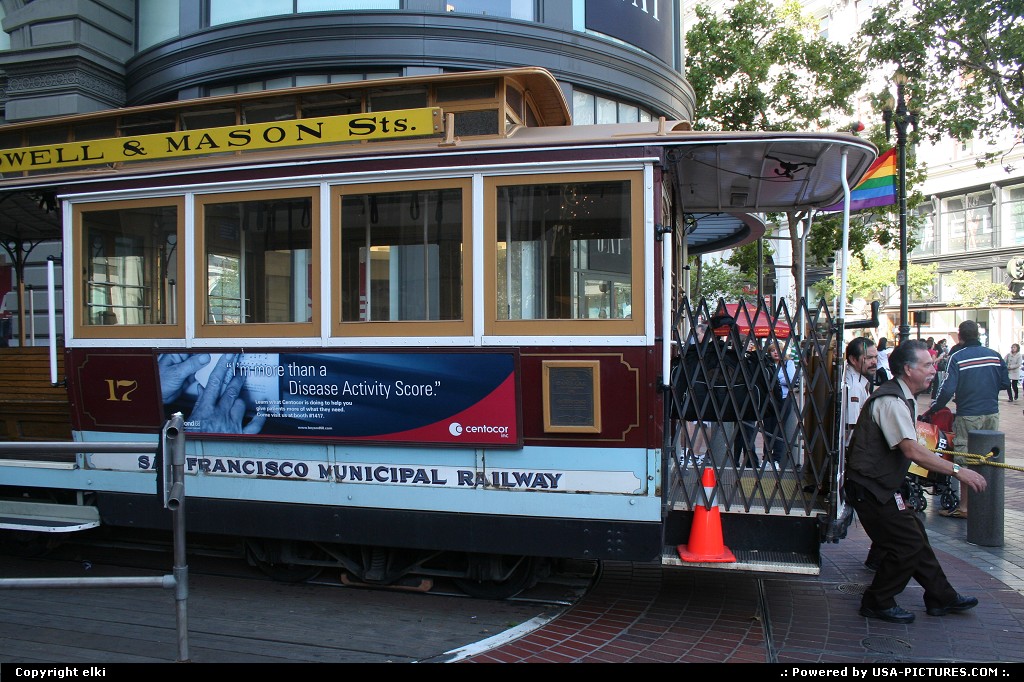 Picture by elki: San Francisco California   cable car san francisco