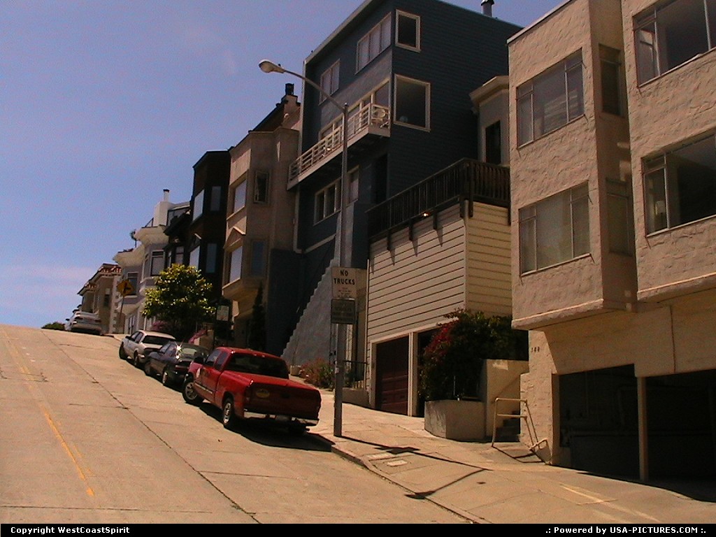 Picture by WestCoastSpirit: San Francisco California   steep, street, hill, dip