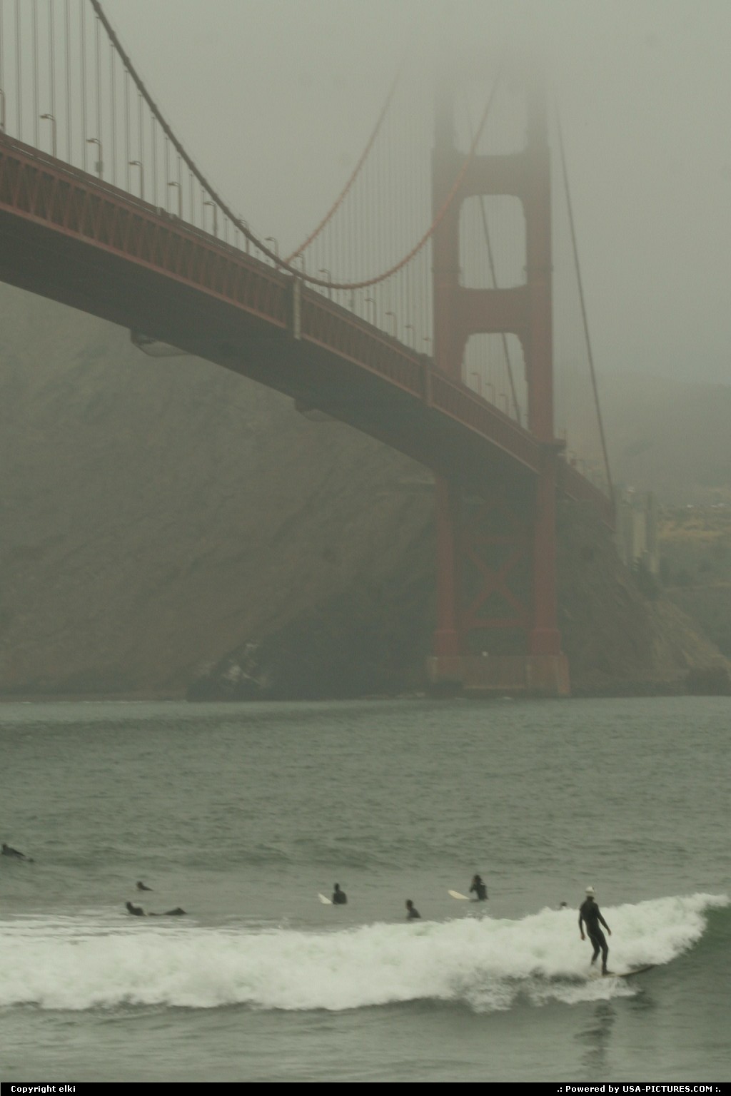 Picture by elki: San Francisco California   surf golden gate san francisco