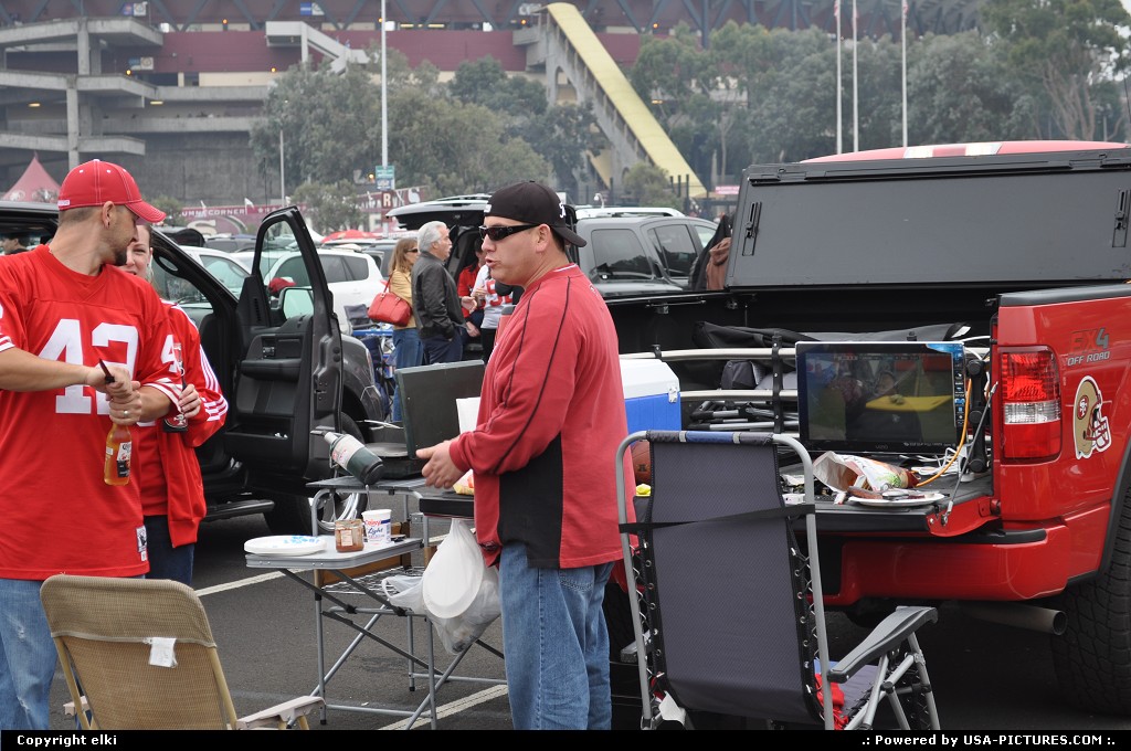 Picture by elki: San Francisco California   49ers, san francisco, tailgating